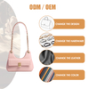 GIRLS FASHION DOUBLE HANDLE PINK LEATHER CROSS BODY BAGS 