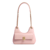 GIRLS FASHION DOUBLE HANDLE PINK LEATHER CROSS BODY BAGS 