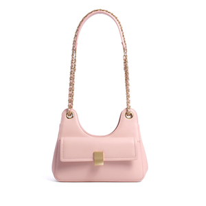 GIRLS FASHION DOUBLE HANDLE PINK LEATHER CROSS BODY BAGS 