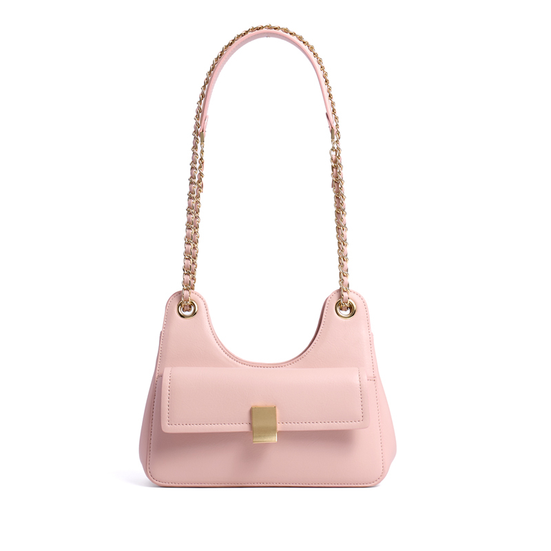 GIRLS FASHION DOUBLE HANDLE PINK LEATHER CROSS BODY BAGS 