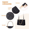 LARGE WOMENS BLACK LEATHER SATCHEL 