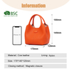 DOUBLE HANDLE MINI CUTE CLUTCH BAG FOR LADIES