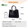SMALL ELEGANT PREMIUM LEATHER SATCHEL FOR OFFICE LADY