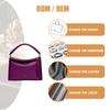 PERSONALIZED UNIQUE DESIGN PURPLE CUTE SATCHEL BAG FOR WOMEN