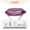 MINI PURPLE SOFT LEATHER SHOULDER BAGS FOR LADIES