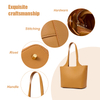 LARGE BROWN FASHION TOTE BAGS FOR WOMEN