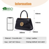 LADIES SMALL LUXURY CROCODILE SKIN LEATHER SATCHEL BAGS