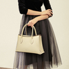 WOMENS BIG ELEGANT GENUINE LEATHER PINK SATCHEL BAGS 