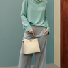 SUMMER WHITE LEATHER MINI CUTE CLUTCH FOR TEENAGES