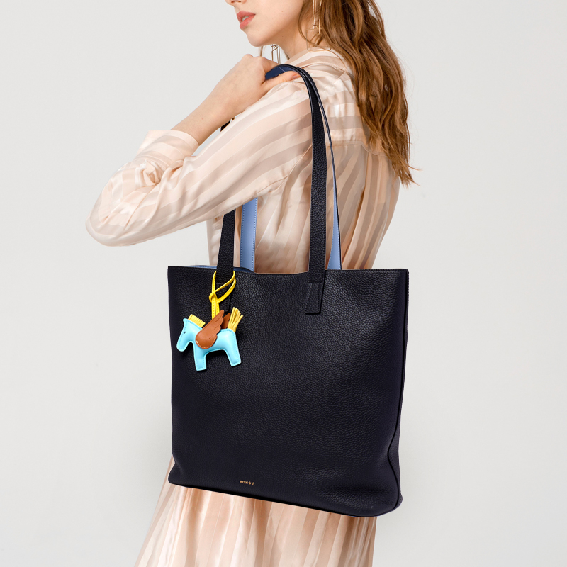 LARGE SOFT GRAIN LEATHER TOTE BAGS FOR WORK AND SCHOOL