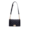 QUILTED GENUINE LEATHER CROSS-BODY BAG FOR WOMEN