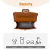 PREMIUM BROWN LEATHER CUTE MESSENGER CROSS BODY BAGS FOR WOMEN