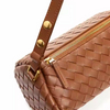 2025 new single shoulder bag niche cowhide diamond crossbody bag female high-end fashion genuine leather woven handbag