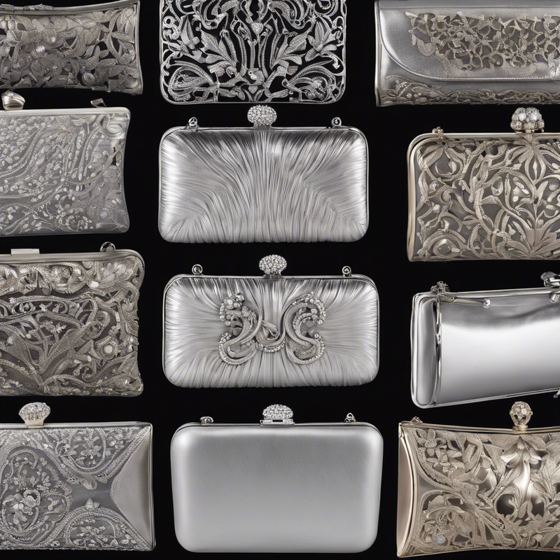 Vintage Silver Clutch Bags for Ladies Wholesale