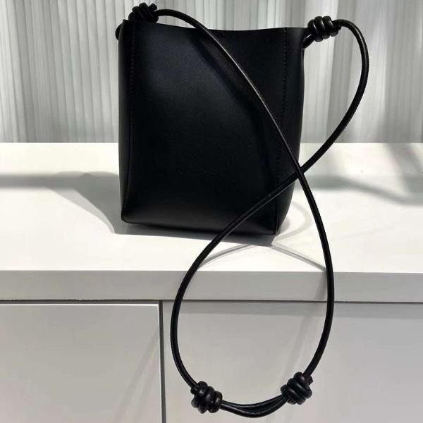 Tangle Small Studded Leather Crossbody Bag With Adjustable Shoulder Strap 