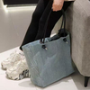 Custom Denim Large Capacity Women's Bag Shoulder Bag Commuter Tote Bag