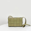 Custom Sheep Leather Handwoven Flap Crossbody Bag