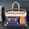 Designer Canvas Swift Leather Handbag Tote Bag with Pocket