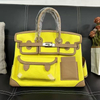 Designer Canvas Swift Leather Handbag Tote Bag with Pocket
