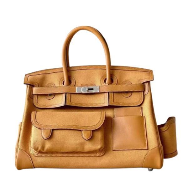 Designer Canvas Swift Leather Handbag Tote Bag with Pocket