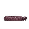 Trendy Claret Woven Leather Bags Shoulder Bag