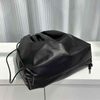 Soft Cloud Leather Drawstring Clutch Bag