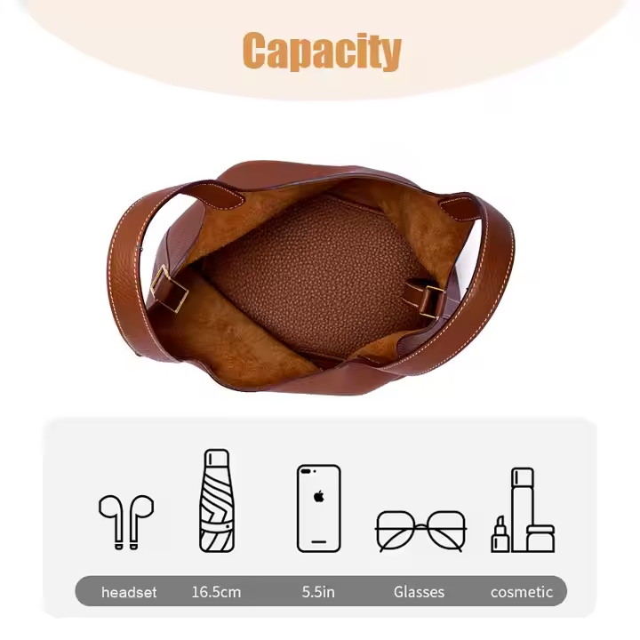 custom 2025 casual fashion leather cowhide multi-functional cross-body women's handbag