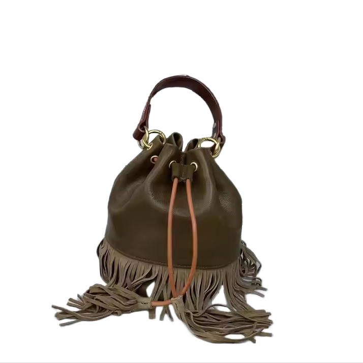 Customized wholesale Retro Pu Leather women Messenger Tote Bag