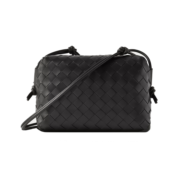 Fashionable Woven Mini Camera Shoulder Bag Luxury Casual Design