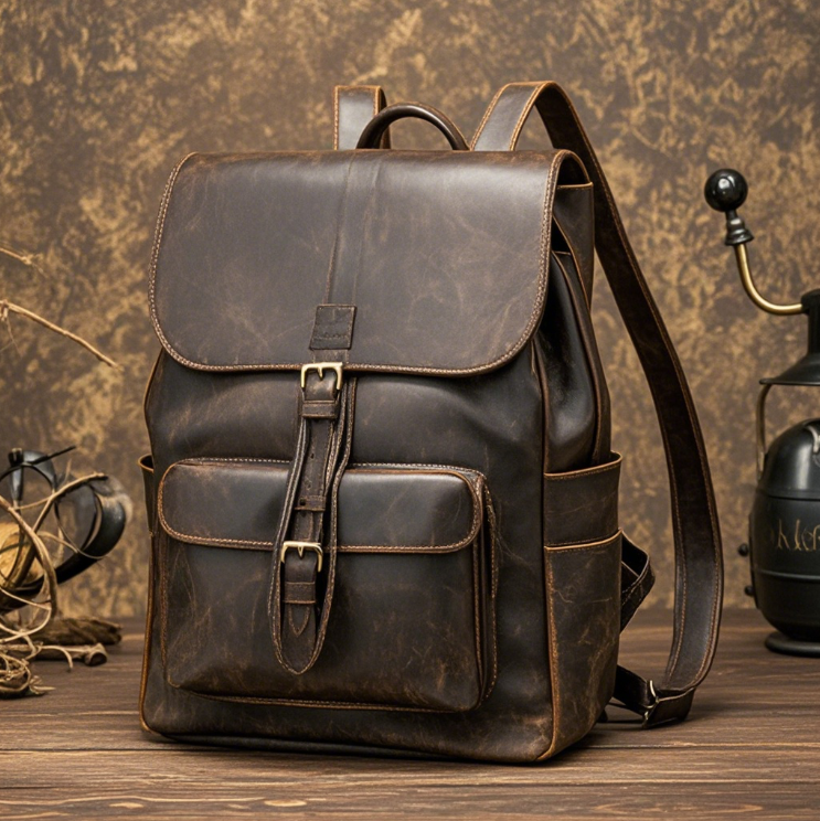 Leather Backpack Bag
