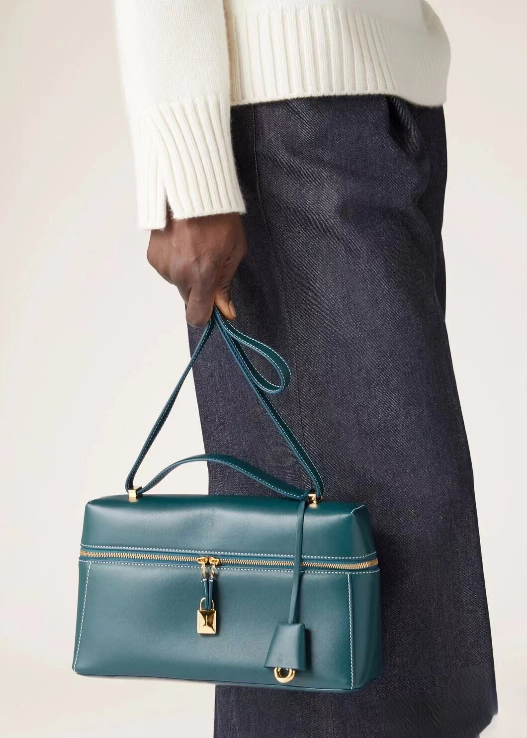 Factory Directly Genuine Leather Extra Pocket Bag Fashion Cross-body Bag For Women