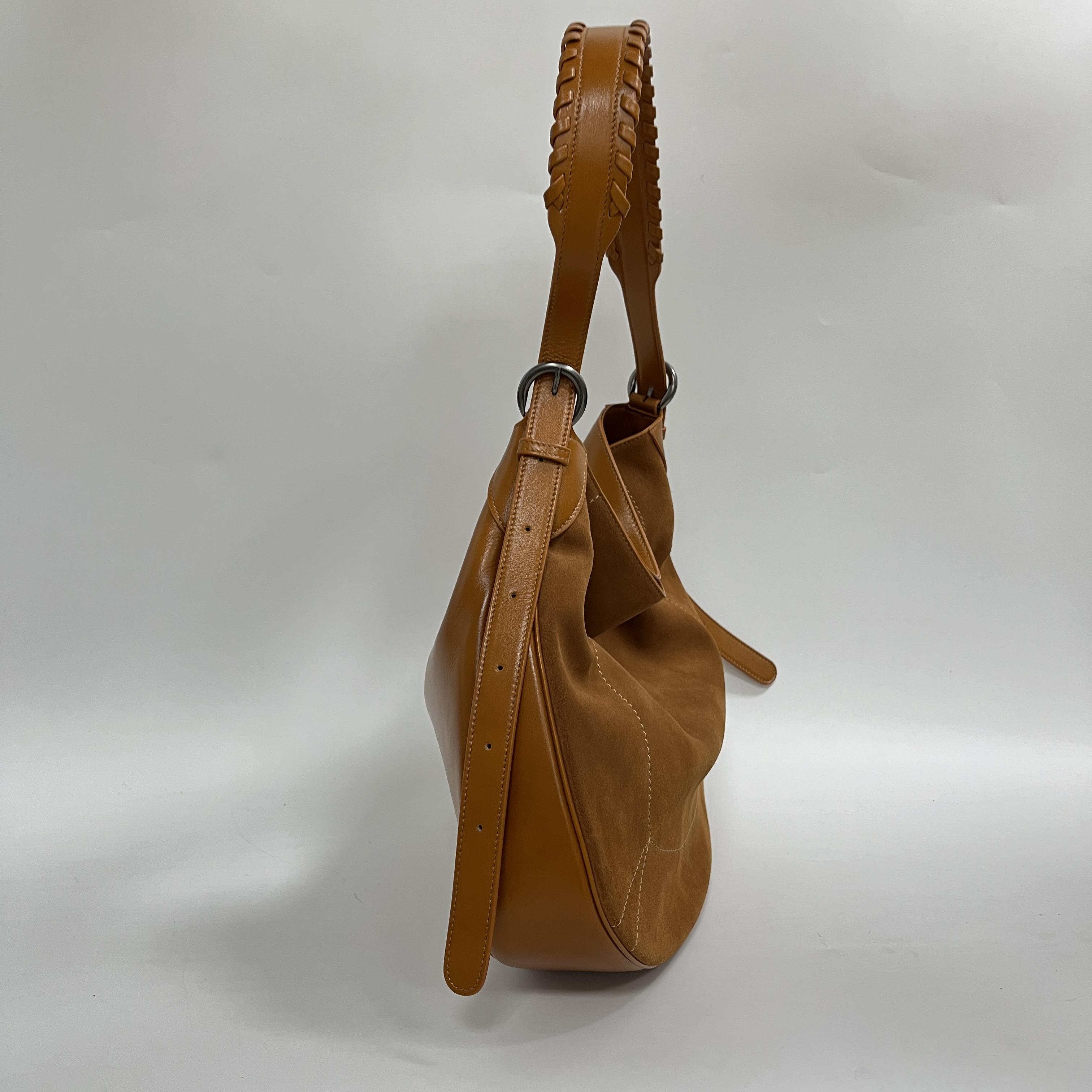 Classic Saddle Bag Large Suede Tote Bag Brown Suede Bag 