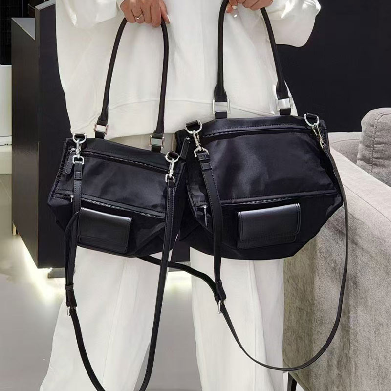 Waterproof Canvas Shoulder Pandora Bag Women's Motorcycle Messenger Bag