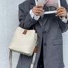 Genuine Leather Crossbody Bucket Bag Handbag Summer High-end Versatile Shoulder Bag