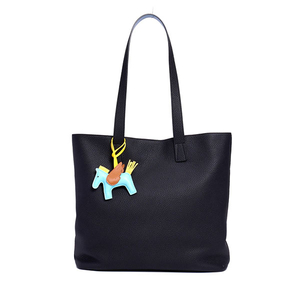 Large Soft Grain Leather Tote For Work