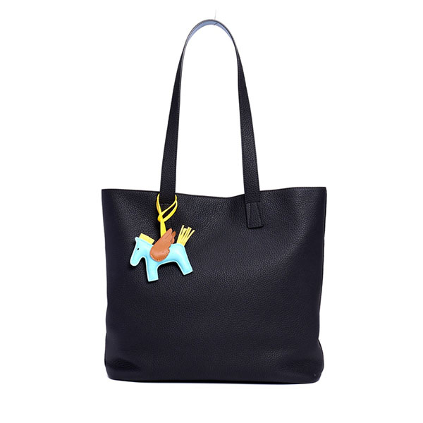Large Soft Grain Leather Tote For Work