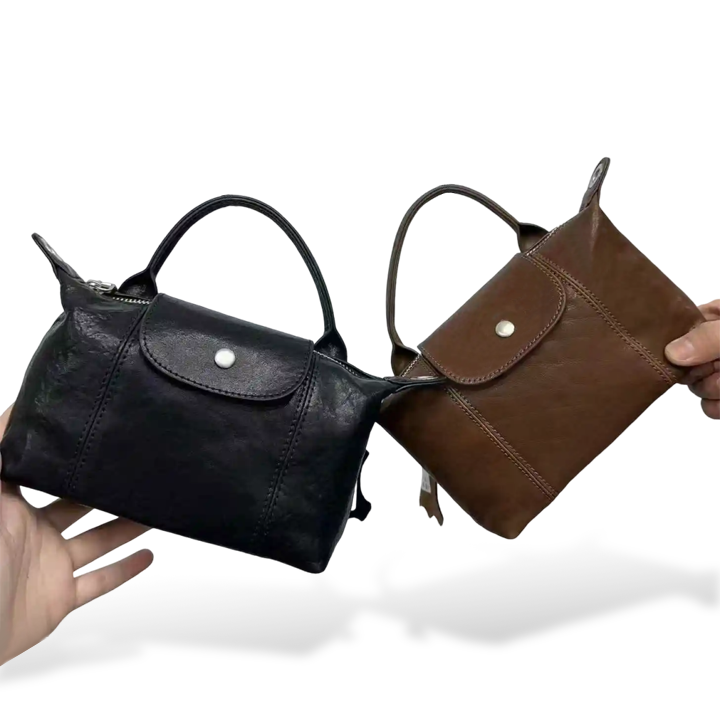 Custom New Mini Leather Dumpling Bag Single Handle Handbag Single Shoulder Messenger Bag Cosmetic Bag Coin Purse