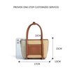 Custom New Summer Style Woven Basket Tote Bag Designer Cowhide Shoulder Messenger Bag Women's Bag
