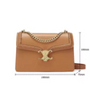 Wholesale China Designer 2025 Fashion Leather Brown Saddle Bag Purse