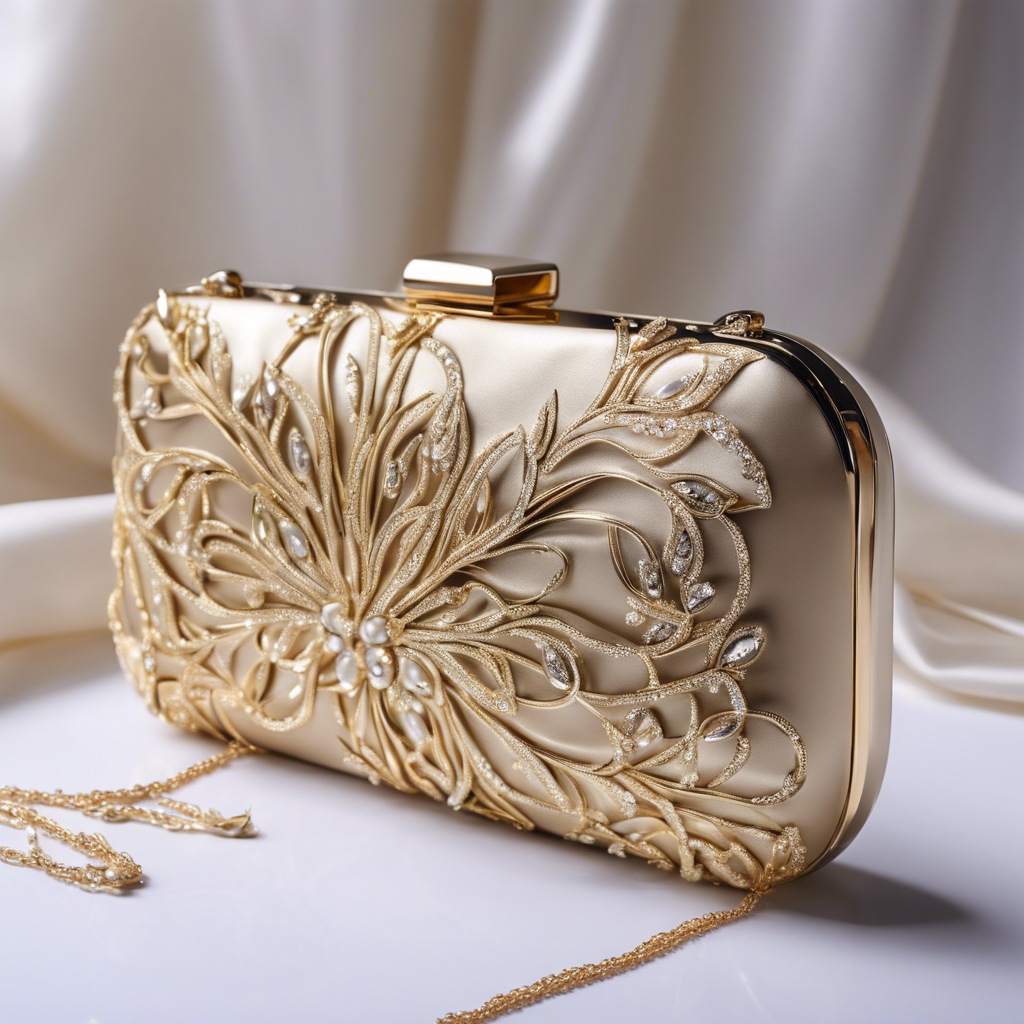 Custom Luxury Gold Wedding Clutch Bags for Women