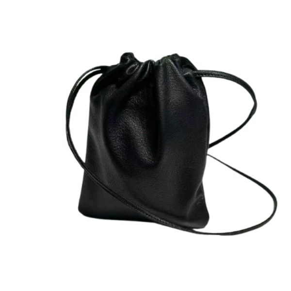 Origami Sling Pouch Soft Genuine Leather Crossbody Bag