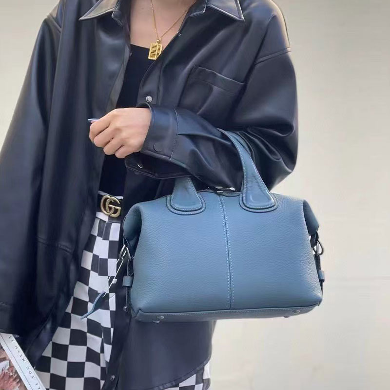 Custom Boston Blue Hands Bag Leather Totes Bag