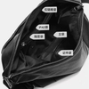  Soft Leather Slouchy Bag Shoulder Purse Black Tote Bag