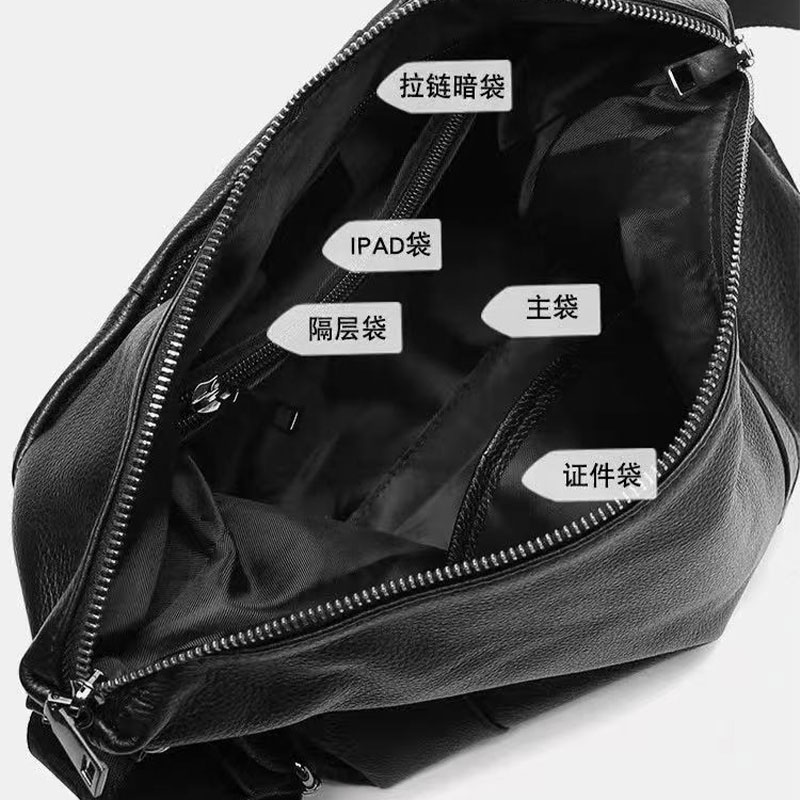  Soft Leather Slouchy Bag Shoulder Purse Black Tote Bag