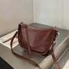 Top Layer Cowhide Women's One-shoulder Crossbody Classic Shell Bag