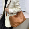 Luxurious Soft Leather Hobo Handbag with Shoulder Strap for Women