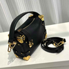 Soft Square Trunk Tote Purse with Crossbody Strap