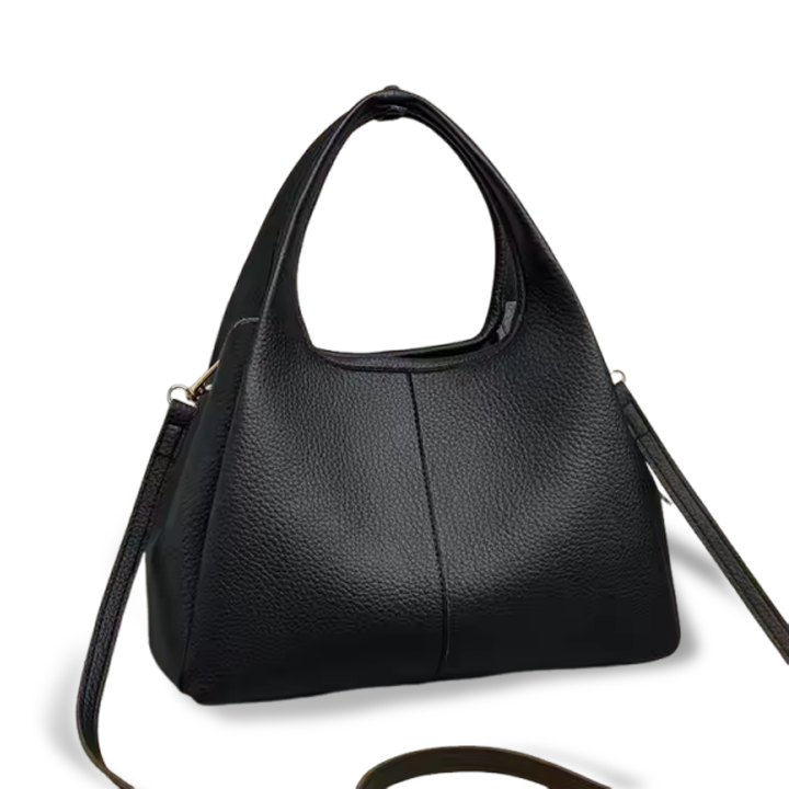 Wholesale High-grade Genuine Leather Women's Shoulder Bag Soft Cowhide Design Croissant Bag Crossbody Moon Bag