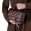 Wholesale Guangzhou New Retro Genuine Leather Metal Chain Diamond Handbag Versatile Shoulder Crossbody Women's Bag