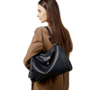 Custom 2025 New Design Tote Bag Large Capacity Smooth Calfskin Single Shoulder Handle Lock Commutering Underarm Bag